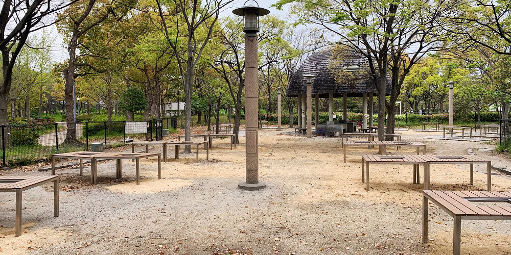 バーベキュー場 キャンプ場 花博記念公園鶴見緑地